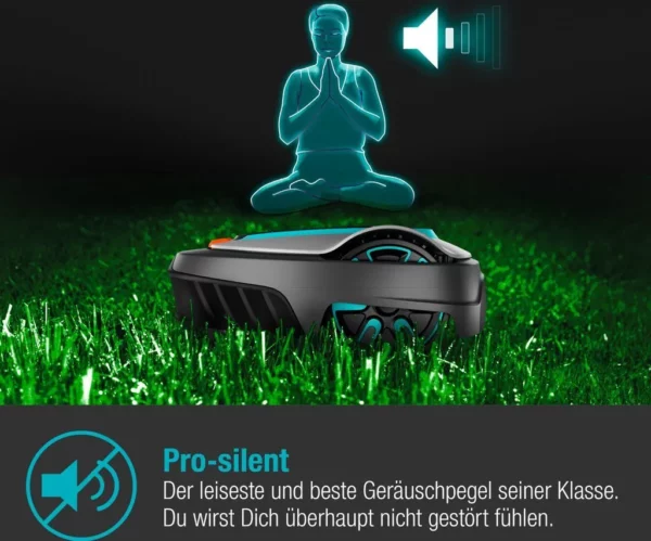 Mähroboter 15101-20 - Bluetooth, leisester Rasenmäher Roboter, wetterfest, CorridorCut, SensorControl