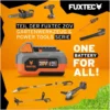 FUXTEC 40V Akku Rasenmäher FX-E1RM20 SET - 33cm Schnittbreite | 14Kg | 2x20V | 2 x Akku 2Ah | Doppel- Ladegerät 2,4A | 2,5-6,5cm Schnitthöhe