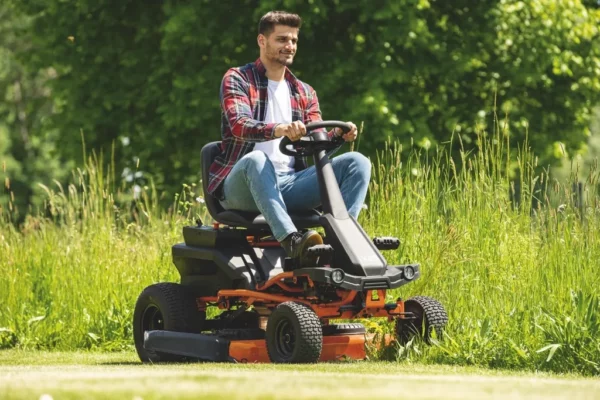 IXES IX-ERT-920E Akku Aufsitzrasenmäher 92cm Schnittbreite mit Fangkorb | 48V 75Ah | Rasentraktor mit LED Licht & Tempomat