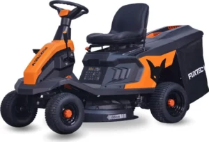 FUXTEC Aufsitzmäher FX-RMR66, Rasentraktor 6PS, Schnittbreite 66 cm, 150 L Fangsack, Schnitthöhe verstellbar