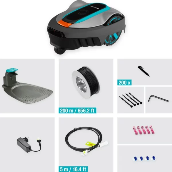 Mähroboter 15101-20 - Bluetooth, leisester Rasenmäher Roboter, wetterfest, CorridorCut, SensorControl