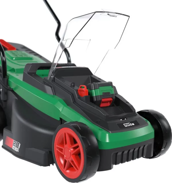 Güde Akku Rasenmäher 320/20-4 20V 4 Ah Akku 32 cm Schnittbreite mit Fangkorb Akkupack und Ladegerät
