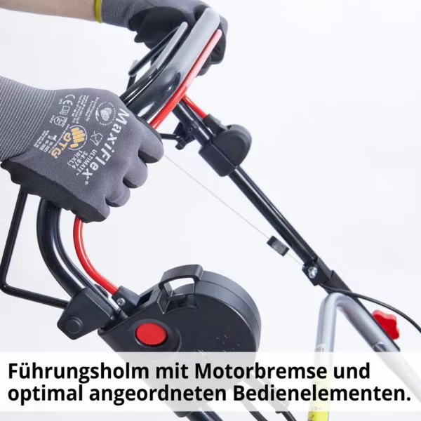 HECHT 1803 S Rasenmäher Elektro mit Antrieb | 5in1 | 46 cm Schnittbreite | 1800W | 60L Fangkorb | Mulchkit | Stahlgehäuse