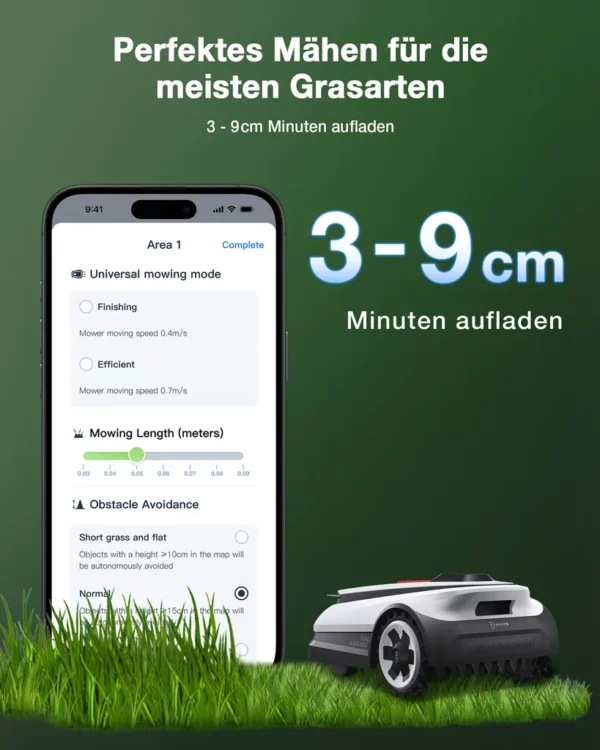 ECOVACS Mähroboter GOAT A1600 mit vollautomatischer Kartierung White One Size