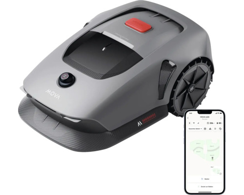 Mähroboter Dreame Mova 1000, 20cm/1000m² mit App, ohne Begrenzungsdraht mit UltraView™-Technologie und ultrasensibler Erkennung der Umgebung