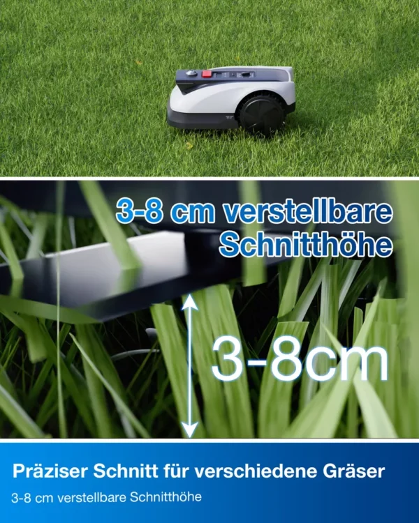 ECOVACS Mähroboter GOAT O500 Panorama mit absolut präziser Navigation White One Size