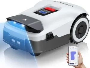 ANTHBOT KI Mähroboter ohne Begrenzungskabel 2000m², RTK+4-Kamera-Vision, Rasenmäher Roboter,KI Auto Kartierung,Igelschutz, Virtuelle Begrenzung
