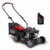Scheppach Rasenmäher Benzin MP132-40 inkl. Öl | 3,3 PS Leistung | 40cm Schnittbreite | 3-fache Schnitthöhenverstellung | 35 Liter Fangkorb | leicht